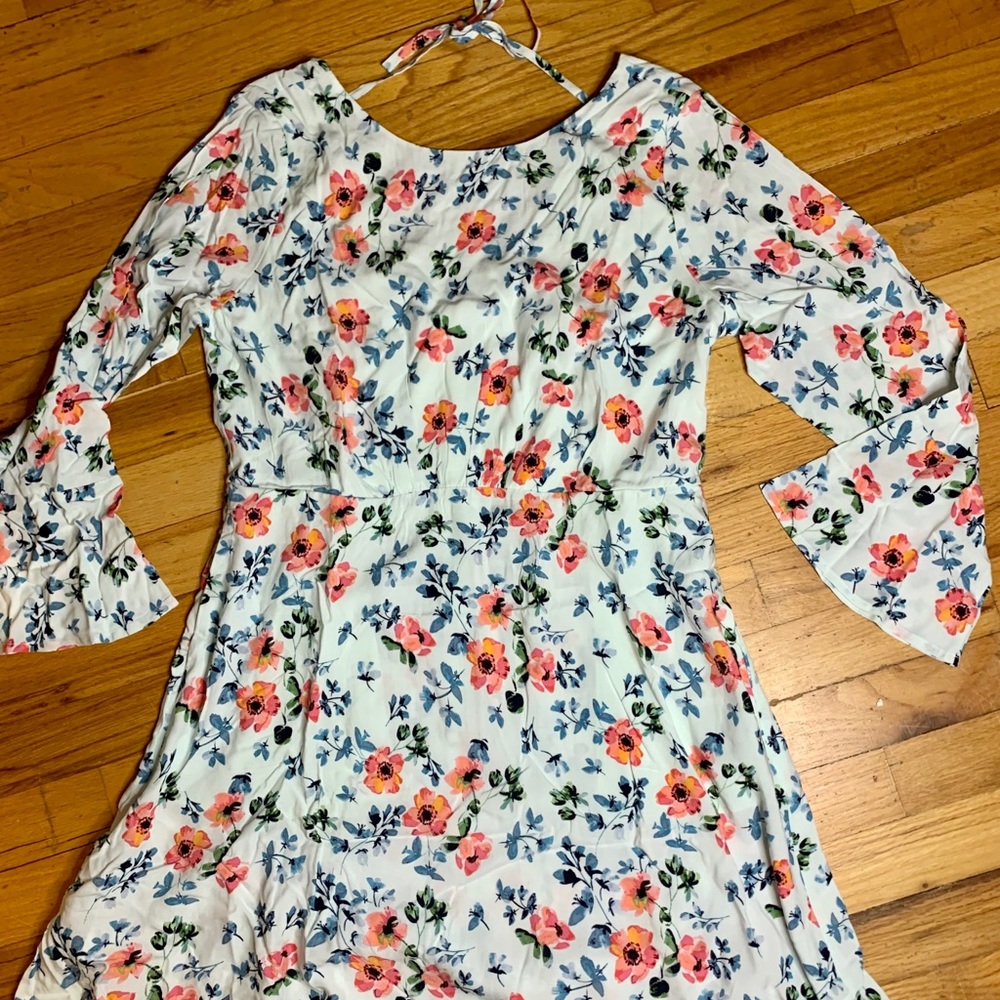 LOFT Floral Swing Dress NWT